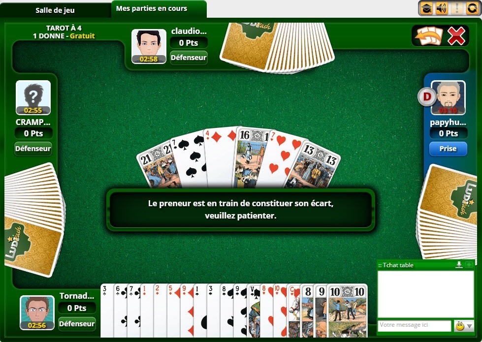 Jeu De Tarot En Ligne Gratuit 4 Donnes